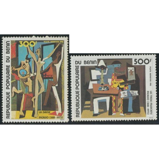 PI1 Benín Nº A 298/99 1981 pintura picasso MNH PI1 Benín Nº A 298/99 1981 pintura picasso MNH