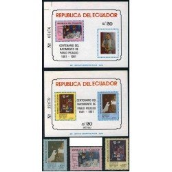 PI1 Ecuador Nº A 737/39 + HB 56/57 MNH PI1 Ecuador Nº A 737/39 + HB 56/57 MNH