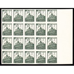 Barcelona 26c ( 24/28 ) Bl. 20 1940 - 1941 Fachada del Ayuntamiento MNH Barcelona 26c ( 24/28 ) Bl. 20 1940 - 1941 Fachada del Ayuntamiento MNH