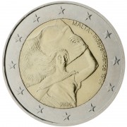Malta 2014 2 € euros conmemorativos Independencia 1964