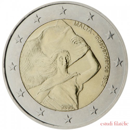 Malta 2014 2 € euros conmemorativos Independencia 1964