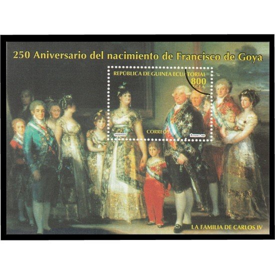 Guinea Ecuatorial 217 1996 Goya HB Sobrecarga anulación Muestra Guinea Ecuatorial 217 1996 Goya HB Sobrecarga anulación Muestra