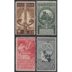 Italia Italy 88/91 1923 50 Aniv. Unión Italiana Expo. Roma y Turin MNH Italia Italy 88/91 1923 50 Aniv. Unión Italiana Expo. Roma y Turin MNH