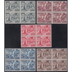 Vaticano 167/71 Bl.4 1951 XV Cent. Concilio Calcedonia MNH Vaticano 167/71 Bl.4 1951 XV Cent. Concilio Calcedonia MNH