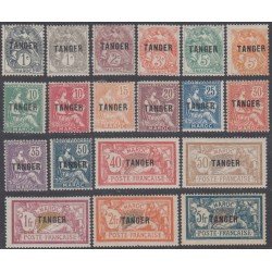 Tánger Francés 80/97 1918 - 1924 Tipe Blanc Mouchon y Merson MH