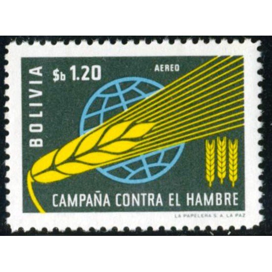Bolivia A-230 1963 Campaña Mundial contra el Hambre MNH Bolivia A-230 1963 Campaña Mundial contra el Hambre MNH