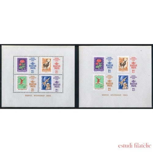 FL1/DEP2/FAU2  Hungría Hungary  HB 57  Dentada y Sin dentar  1965  MNH