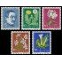 Suiza Switzerland  668/72 1960 Pro juventud Alexandre Calame Flores flowers MH