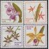 Brasil Brazil 1439/42 1980 Orquídeas Flores Flowers  MNH