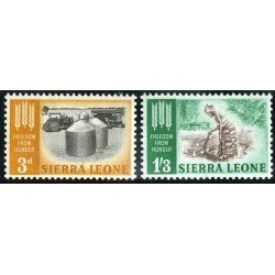 TRA1/FL3 Sierra Leona Sierra Leone 226/27 1963 Campaña mundial contra el hambre MNH TRA1/FL3 Sierra Leona Sierra Leone 226/27 1963 Campaña mundial contra el hambre MNH