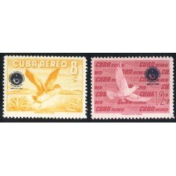 FL3/FAU2 Cuba A- 210/11 1960 Exposición Filatélica Nacional Pajáro Bird MNH FL3/FAU2 Cuba A- 210/11 1960 Exposición Filatélica Nacional Pajáro Bird MNH