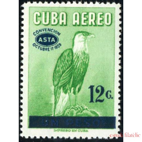 FL3 Cuba A- 198 1959 Asta Convención Octubre Pájaro Bird MNH 