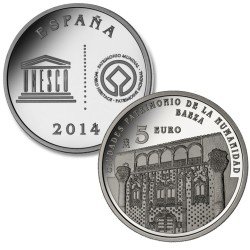 España Spain 2014 5 euros I Serie Ciudades Patr. de la Humanidad Baeza Plata Ag