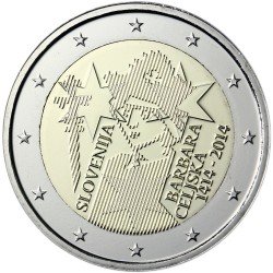 Eslovenia 2014 2 euros conmemorativos 600° Av. coronación de Barbara Celjska Eslovenia 2014 2 euros conmemorativos 600° Av. coronación de Barbara Celjska