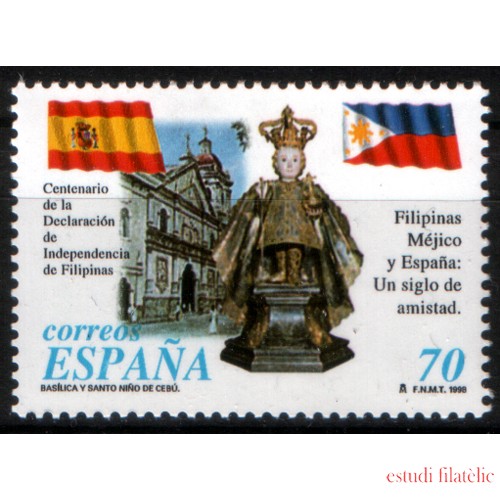 España Spain Emisión Conjunta 1998 España - Filipinas Basílica Niño del Cebú 