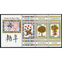 FL1 Irlanda Ireland 885, 887, 888 en bloque MNH FL1 Irlanda Ireland 885, 887, 888 en bloque MNH