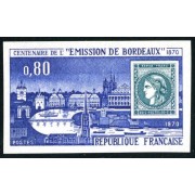 BA2 France Francia Nº 1659 sin dentar 1970 Centº 1ª emisión de Bordeaux Lujo