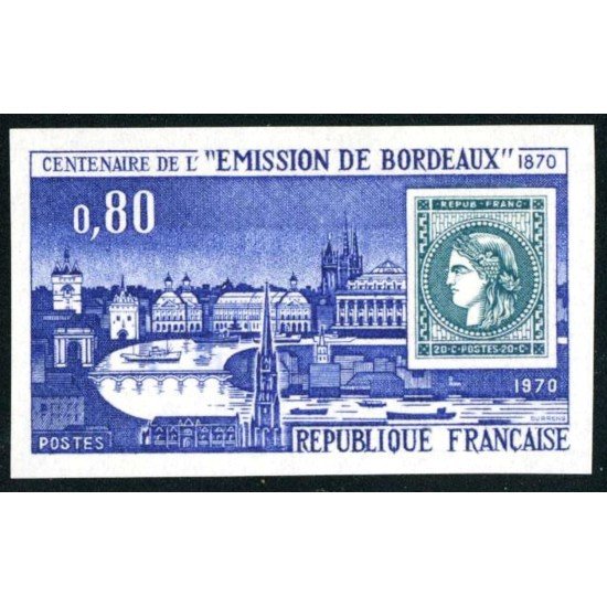 BA2 France Francia Nº 1659 sin dentar 1970 Centº 1ª emisión de Bordeaux Lujo BA2 France Francia Nº 1659 sin dentar 1970 Centº 1ª emisión de Bordeaux Lujo