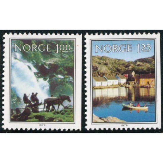BA2/TRA2 Noruega Norway Nº 751/52 1979 MNH BA2/TRA2 Noruega Norway Nº 751/52 1979 MNH