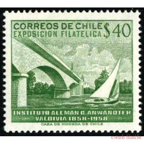 BA2 Chile 276 1958 Instituto Alemán C. Anwandter Valdivia MNH