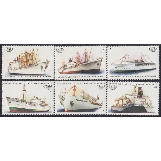Cuba 1956/61 1976 Desarrollo de la Marina Mercante Barcos Boats MNH Cuba 1956/61 1976 Desarrollo de la Marina Mercante Barcos Boats MNH