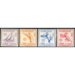 BA2/DEP1 Cuba 532/33 + A 212/13 1960 Olimpiadas Roma MNH BA2/DEP1 Cuba 532/33 + A 212/13 1960 Olimpiadas Roma MNH