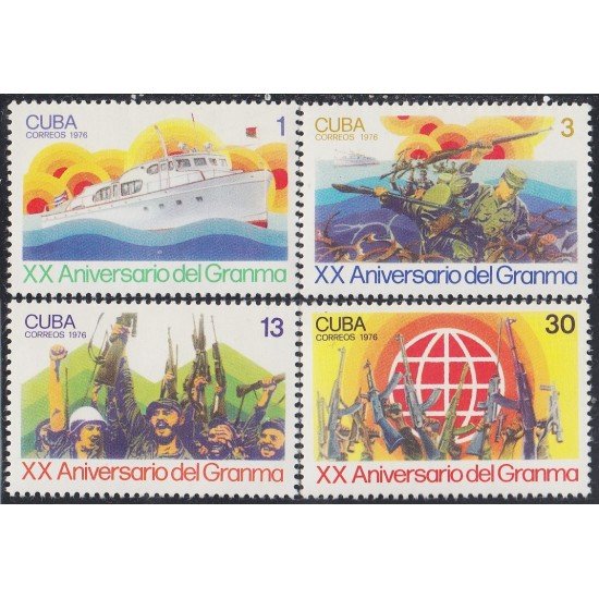 Cuba 1971/74 1976 XX Aniversario del Granma MNH
