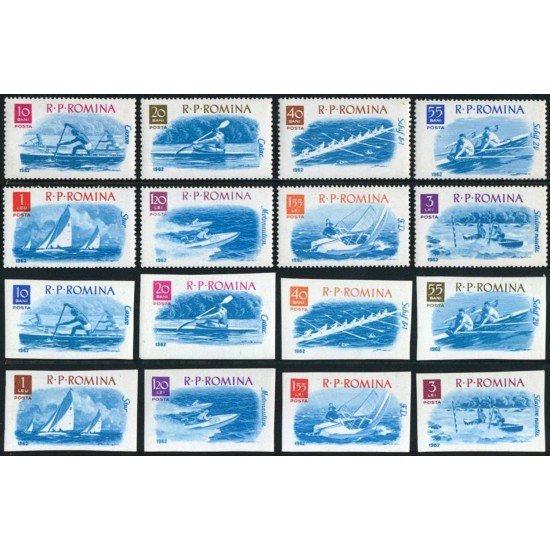 BA/DEP1 Rumanía Romania Nº 1834/41 dentar y 1842/49 sin dentar 1962 MNH BA/DEP1 Rumanía Romania Nº 1834/41 dentar y 1842/49 sin dentar 1962 MNH