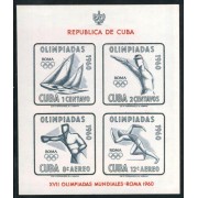BA1/OLI2  Cuba 17 1960 XVII Olimpiadas mundiales Roma Sin dentar  MNH