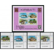 BA1/TRA1 Kiribati 28/31 + HB 2 1980 MNH