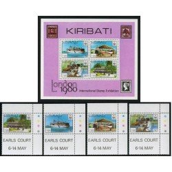 BA1/TRA1 Kiribati 28/31 + HB 2 1980 MNH BA1/TRA1 Kiribati 28/31 + HB 2 1980 MNH