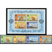 BA1  Seychelles 466/69 + HB 16 MNH