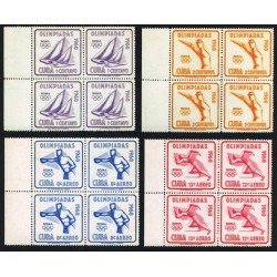 BA1/DEP3 Cuba 532/33 + A 212/13 Bl.4 1960 Olimpiadas Roma MNH BA1/DEP3 Cuba 532/33 + A 212/13 Bl.4 1960 Olimpiadas Roma MNH