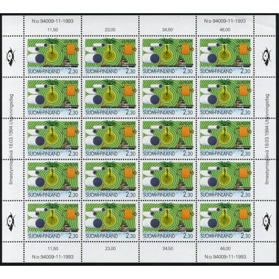 BA1 Finlandia Finland Nº 1214/15 MHB 1994 Europa Descubrimientos Lujo BA1 Finlandia Finland Nº 1214/15 MHB 1994 Europa Descubrimientos Lujo