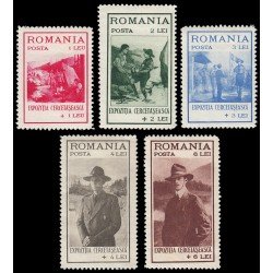 SCO Rumanía Romania 422/26 1931 Exposición de escultismo en Bucarest MNHMH SCO Rumanía Romania 422/26 1931 Exposición de escultismo en Bucarest MNHMH