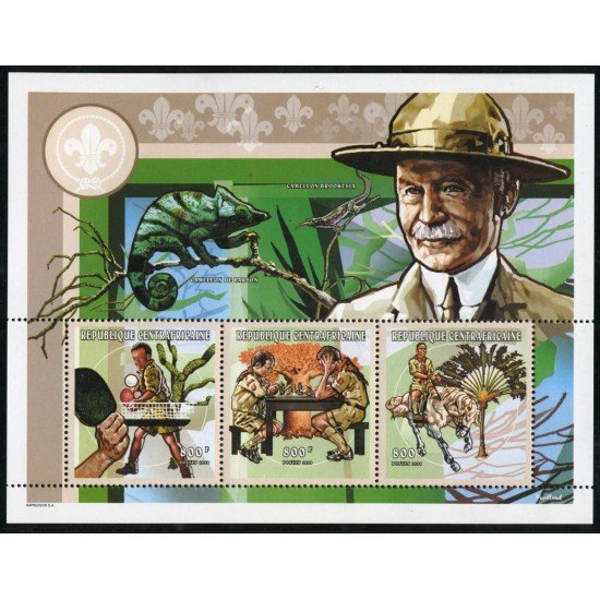 SCO/TEM Rep. Centroafricana Nº 1466/68 en bloque 1998 MNH SCO/TEM Rep. Centroafricana Nº 1466/68 en bloque 1998 MNH