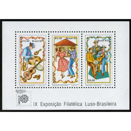 Brasil Brazil HB 51 1982 Lubrapex 82 Exposición Filatélica MNH Brasil Brazil HB 51 1982 Lubrapex 82 Exposición Filatélica MNH