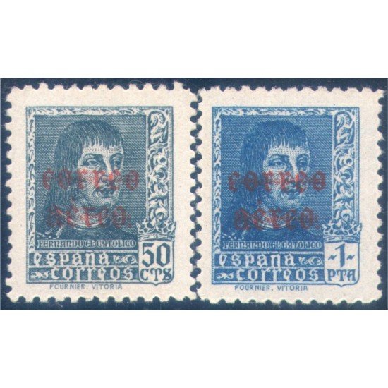 España Spain 845/46 1938 Fernando El Católico MNH España Spain 845/46 1938 Fernando El Católico MNH