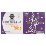 Francia France 2015 Cartera Oficial Monedas € euros Set Coin