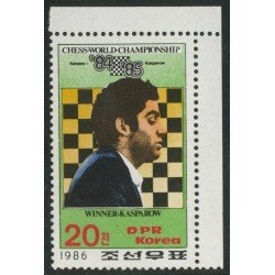 AJZ1  Corea del Norte DPR Korea 1808 1986  Ajedrez MNH
