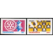 Ajedrez Tanzania 275/76 MNH              