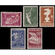 AJZ1  Bulgaria  Bulgary 539/43 1947 Juegos balcánicos Ajedrez MNH