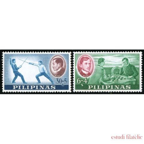 AJZ1 Filipinas Philippines  Nº 557/58  1962   MNH