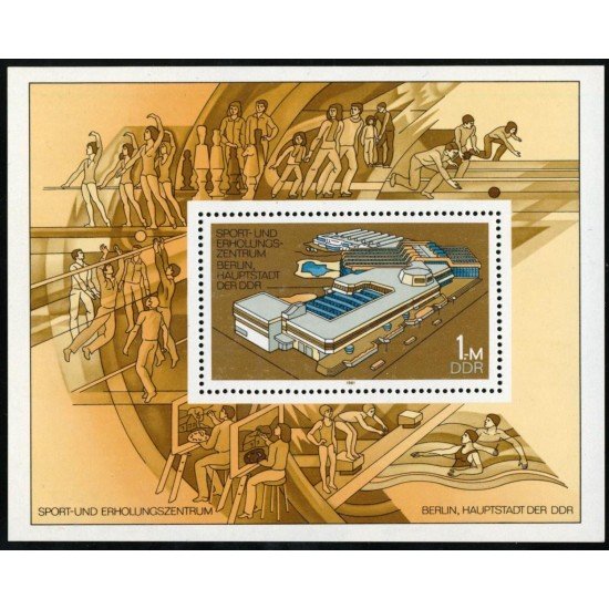 AJZ1 Alemania DDR HB 62 1981 Ajedrez MNH AJZ1 Alemania DDR HB 62 1981 Ajedrez MNH