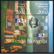 AJZ1  Eslovenia  Slovenja  HB 15   2002  Ajedrez MNH