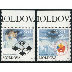 AJZ1 Moldavia Nº 298/99 1999 Ajedrez MNH AJZ1 Moldavia Nº 298/99 1999 Ajedrez MNH