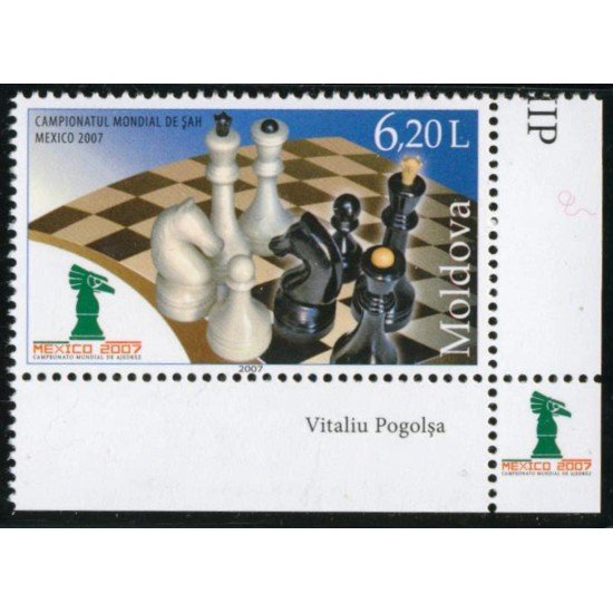 AJZ1 Moldavia Nº 523 2007 Ajedrez MNH AJZ1 Moldavia Nº 523 2007 Ajedrez MNH
