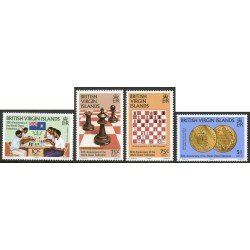 AJZ2 I.Vírgernes 474/77 1984 Ajedrez MNH AJZ2 I.Vírgernes 474/77 1984 Ajedrez MNH