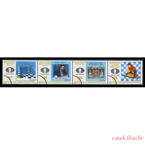 AJZ2 Guinea Ecuatorial 222/25 1996 Ajedrez Sobrecarga 