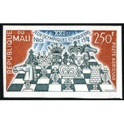 AJZ2 Mali A 213 Sin dentar 1974 Ajedrez MNH AJZ2 Mali A 213 Sin dentar 1974 Ajedrez MNH
